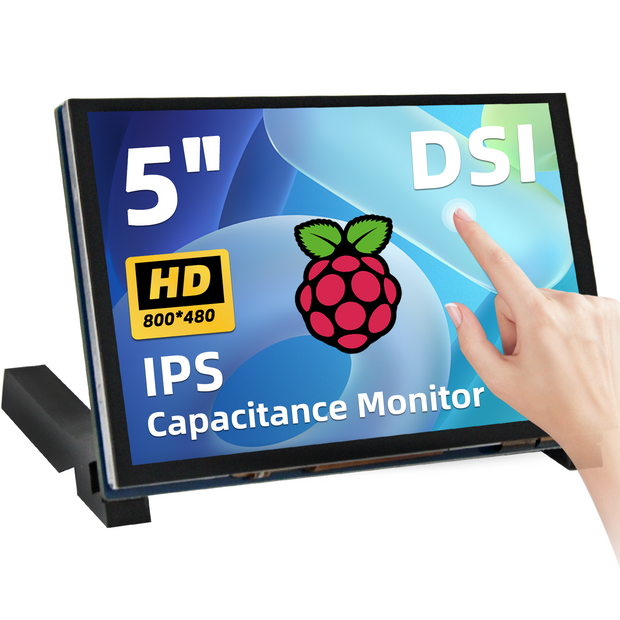 iPistBit 5 Inch DSI IPS LCD Display for Raspberry Pi 800x480