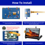 Écran LCD iPistBit 5 pouces DSI IPS pour Raspberry Pi 800x480 