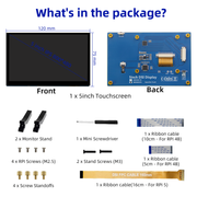 Écran LCD iPistBit 5 pouces DSI IPS pour Raspberry Pi 800x480 