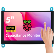 iPistBit Moniteur Raspberry Pi 5'', écran tactile capacitif 800 x 480 HDMI IPS pour Raspberry Pi 5 4 3 2 Zero BB, sans pilote 