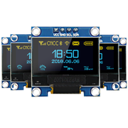 5 Pcs 0.96 Inch OLED Display Module, 128x64 Pixel I2C SSD1306 Luminous OLED Screen Board Compatible with Arduino Raspberry Pi ESP32