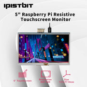 Écran tactile iPistBit 5" Raspberry Pi, moniteur HDMI 800 x 480