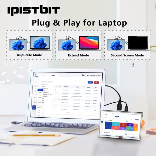 iPistBit 5" Raspberry Pi Touchscreen, 800x480 HDMI Monitor